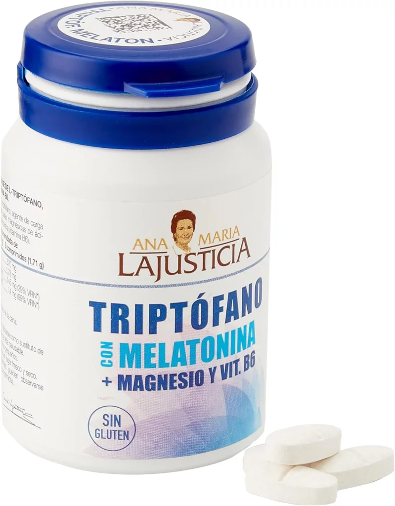 ANA LAJUSTICIA Triptófano con Magnesio + Vitamina B6: disfruta de un sueño reparador y un estado de animo equilibrado